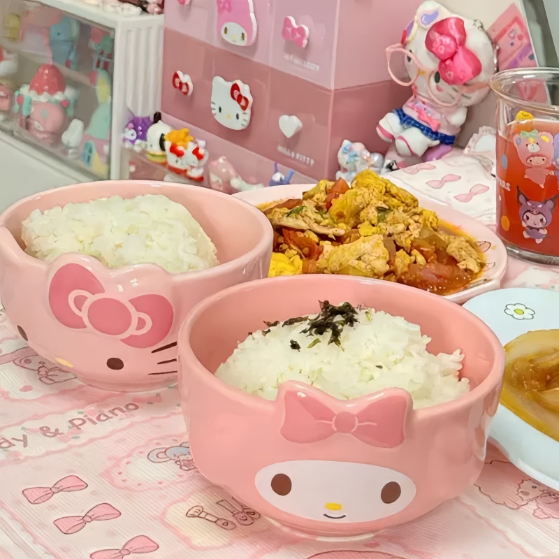 Home Cooking Dishes - وعاء أرز سيراميك من سانريو بتصميم