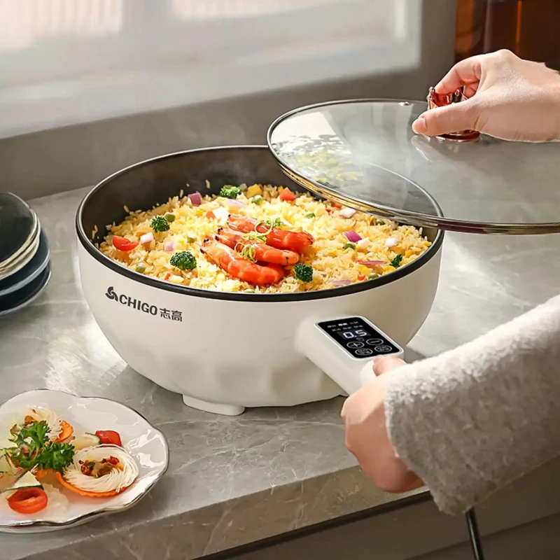 Home Cooking Supplies - وعاء طبخ كهربائي متعدد الوظائف، مقلاة