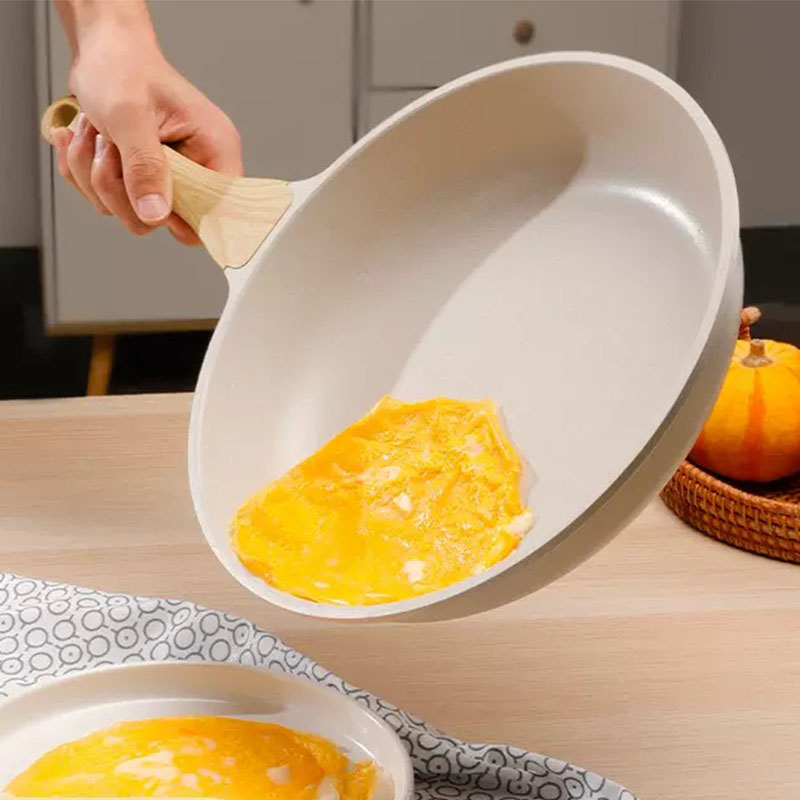 Home Cooking Cookbook - مقلاة ووك متينة غير لاصقة، وعاء