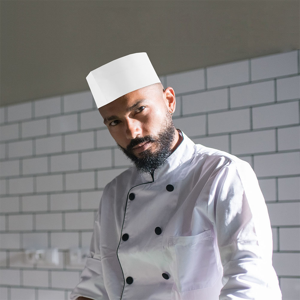50 قطعة من قبعات الطهاة البيضا - مراجعة Home Cooking Services وسعره