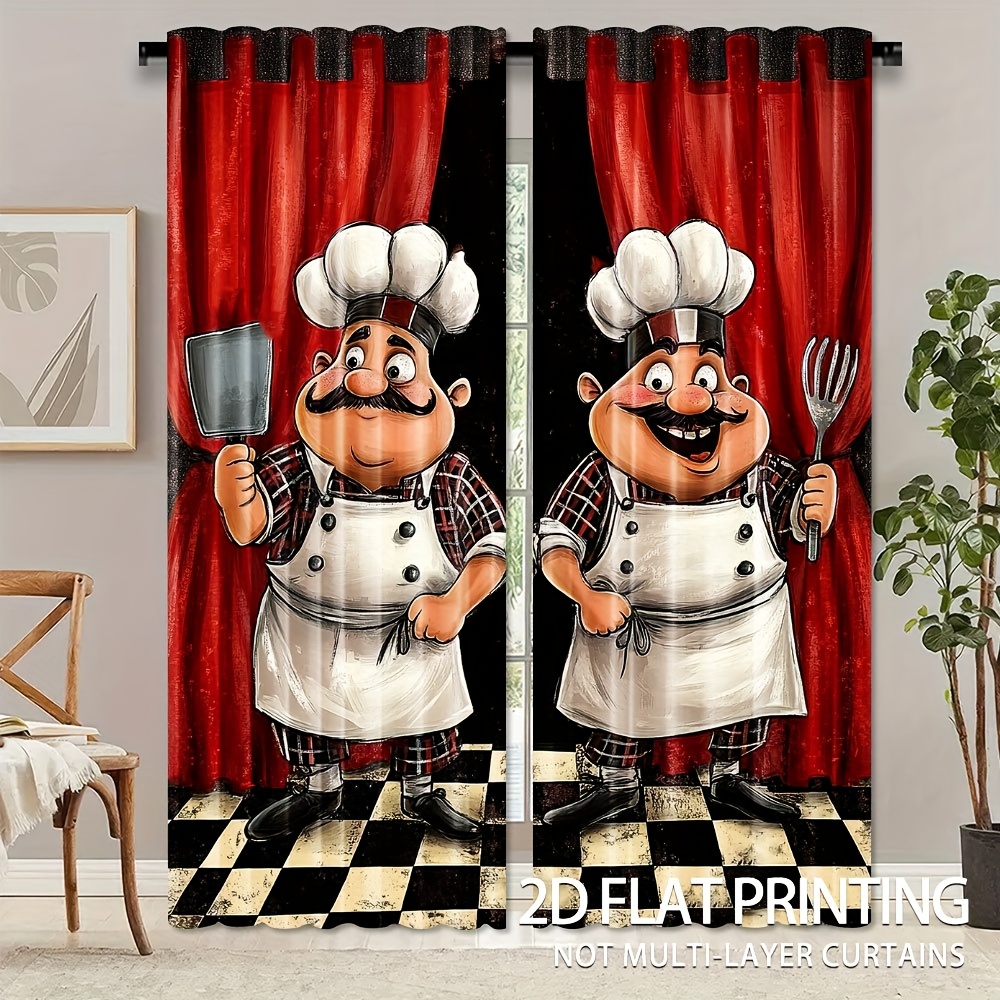 قطعتان من ستائر مطبخ الشيف - س - مراجعة Home Cooking Youtube وسعره