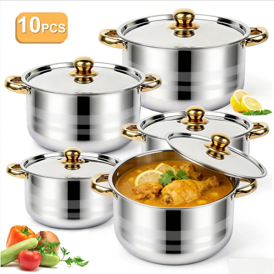 طقم أواني طهي فاخرة وعصرية من  - مراجعة Home Cooking Cookbook وسعره