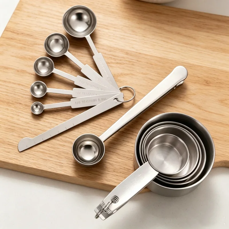 مجموعة ملاعق قياس من الفولاذ ا - مراجعة Home Cooking Supplies وسعره